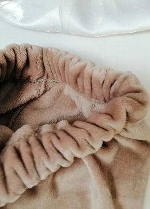 Дуже тепла затишна плюшева піжама двостороннє хутро тедді  очень тёплая уютная плюшевая пижама двухс8 фото