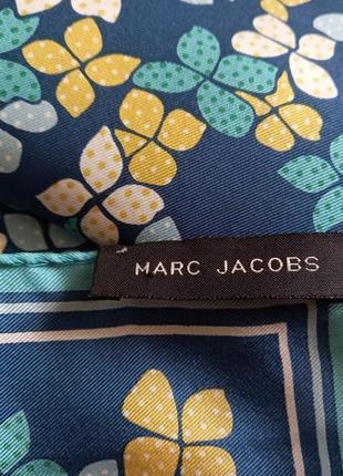 Красочный шелковый шарф marc jacobs6 фото