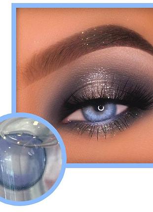 Лінзи кольорові бузкові для корекції зору з діоптріями — 1, — 1,5, — 2, — 2,5