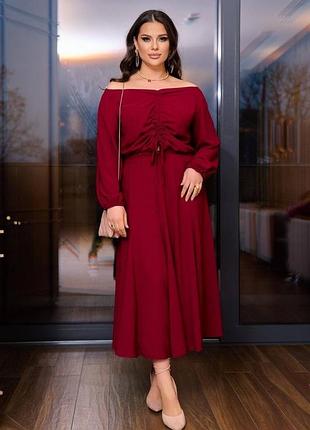 Костюм с юбкой большого размера батал красный розовый синий зелёный мятный юбка расклешенная солнце колокольчик кроп топ блуза кофточка