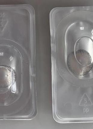 Лінзи кольорові сірі для корекції зору з діоптріями — 3, — 3,5, — 4, -4,56 фото