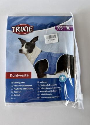 Охлаждающий жилет-попона для собак trixie cooling vest, xs