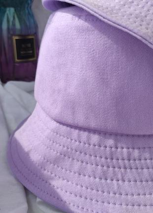 Панама однотонная из натурального хлопка
панамка унисекс женская мужская летняя весенняя шляпа бежевая лавандовая лиловая фиолетовая4 фото