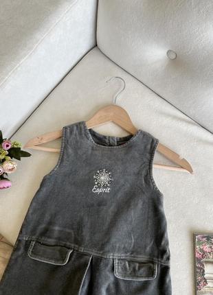 Вельветовий сарафан для дівчинки 3