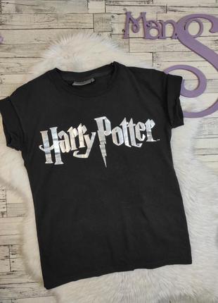 Жіноча футболка harry potter гаррі поттер чорна розмір s 44