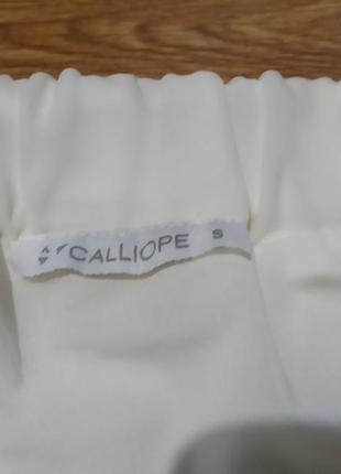 Юбка шифоновая, белая юбка асимметричная2 фото