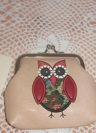Кошелек "совушка". монетница