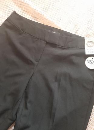 Стильные базовые легкие черные брюки george3 фото