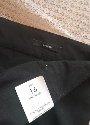 Стильные базовые легкие черные брюки george6 фото