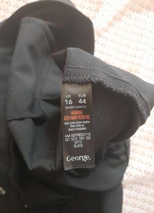 Стильные базовые легкие черные брюки george7 фото