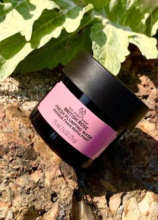 Увлажняющая маска "британская роза" the body shop british rose fresh plumping mask1 фото