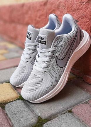 Кросівки nike zoom white/grey8 фото