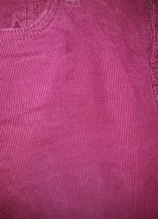 Вельветові стрейчеві джинси скінні мікровельвет колір марсала бордовий винний9 фото