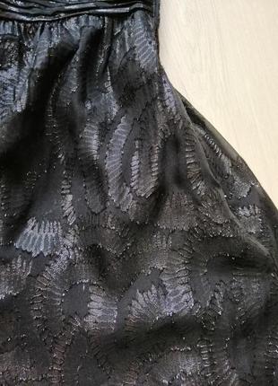 Розкішна шовкова сукня з металіком8 фото