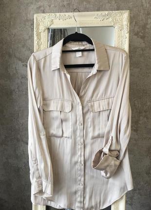 Блузка с накладными карманами4 фото