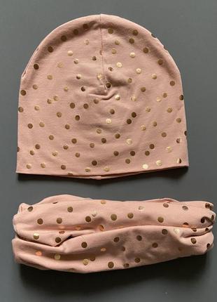 Демисезонный набор для девочки: шапка и снуд от h&amp;m5 фото