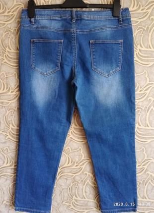 (783) отличные стрейчевые укороченные  джинсы /скинни next размер 14r3 фото