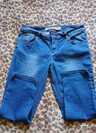 (783) отличные стрейчевые укороченные  джинсы /скинни next размер 14r4 фото