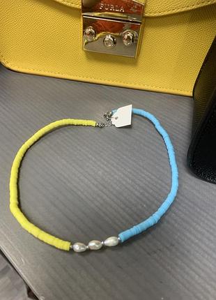 Чокер з річковими перлинами