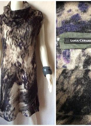 Luisa cerano оригинальное платье в составе шерсть альпака туника