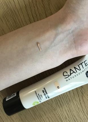 Бб-крем sante hydro glow bb-cream, оттенок 01 lightю веган, cruelty-free, vegan.