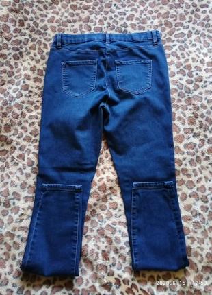 (775) отличные  стрейчевые  узкие джинсы next/размер 12l/405 фото