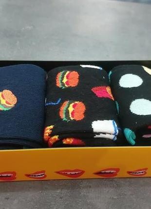 Очень крутой набор носков happy socks4 фото