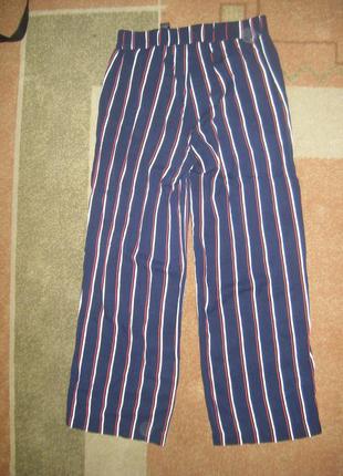 Шикарные брюки палаццо в полоску, размер 14r - м - 482 фото