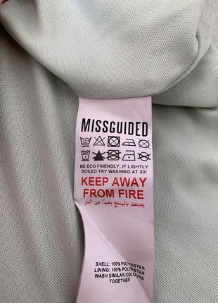 Красивое летнее платье с объемным рукавом бирюзового цвета missguided plus size6 фото