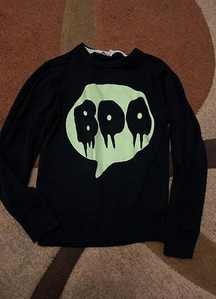 Кофта свитер джемпер англия светится в темноте