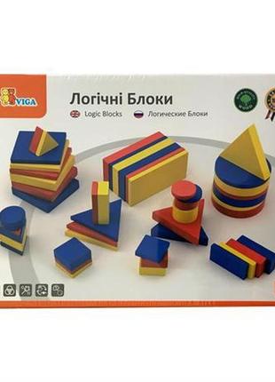 Обучающий набор viga toys логические блоки дьенеша (56164u)2 фото