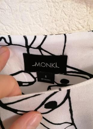 Белая блузка топ с принтом monki7 фото