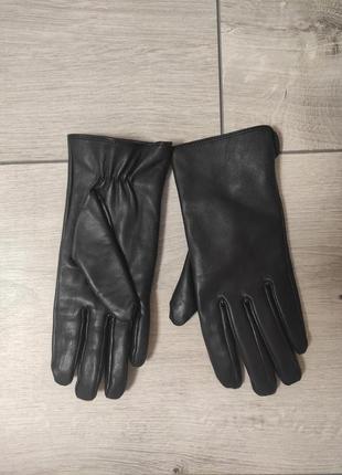 Оригінальні натуральні рукавички з натуральної матової шкіри2 фото