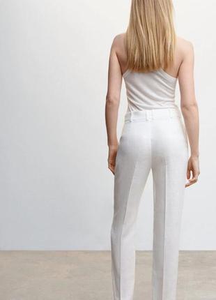 Классические белые брюки mango3 фото