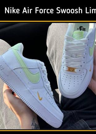 Nike air force swoosh lime
