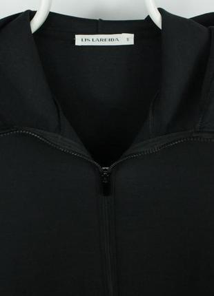 Качественное дизайнерское худи lis lareida black hooded sweatshirt2 фото