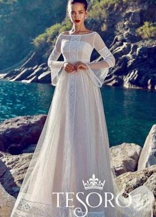 Весільна сукня tesoro / італія1 фото