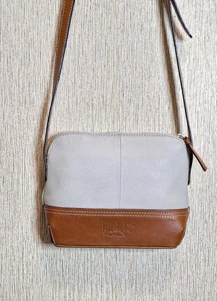 Стильная сумочка из натуральной кожи ben de lisi, оригинал3 фото