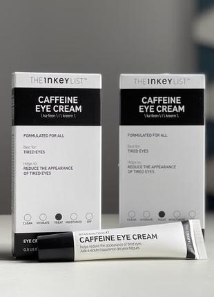 Крем для повік з кофеїном і пептидами the inkey list caffeine eye cream