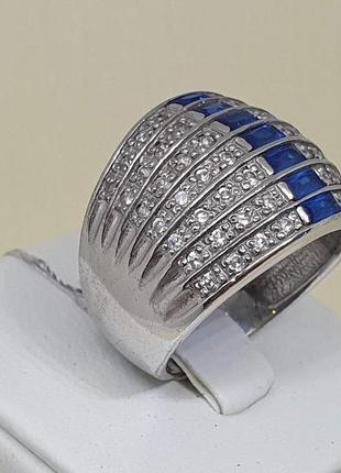Серебряное кольцо с фианитами. артикул 1352р классика 192 фото