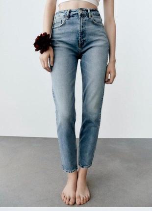 Джинсы mom fit zara оригинал р.38