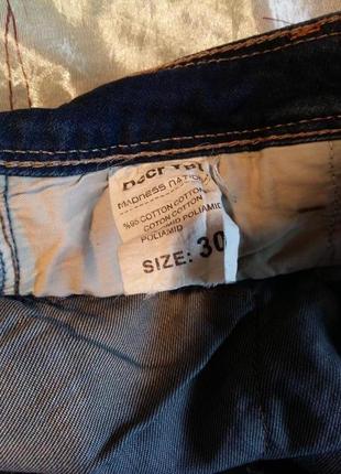 Крутые синие тертые джинсы decrypt 48-50р.4 фото