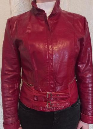 Куртка кожаная-лакированная