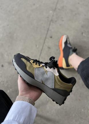 Чоловічі молодіжні різнокольорові кросівки new balance 327 🆕 нью баланс 327