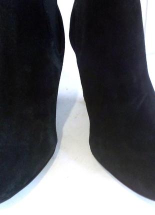 🥾 стильні замшеві демісезонні черевики челсі на підборах від esmara, р.37 код b37766 фото