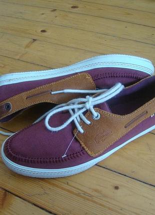 Мокасины lacoste оригинал 39-40 размер 25.5см