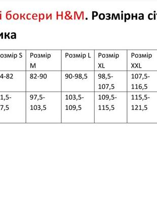 Набір чоловічі труси боксери h&m бавовна 3 шт в упаковці