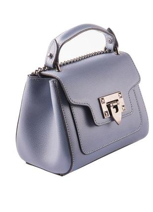 Женская голубая стильная сумочка vera pelle2 фото