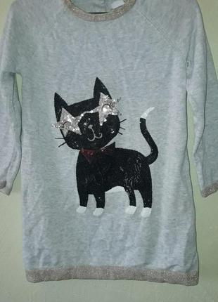 Світшот дівчинку 4-5 років паєтки