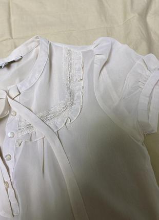 Блузка рубашка блуза прозора на зав‘язці6 фото
